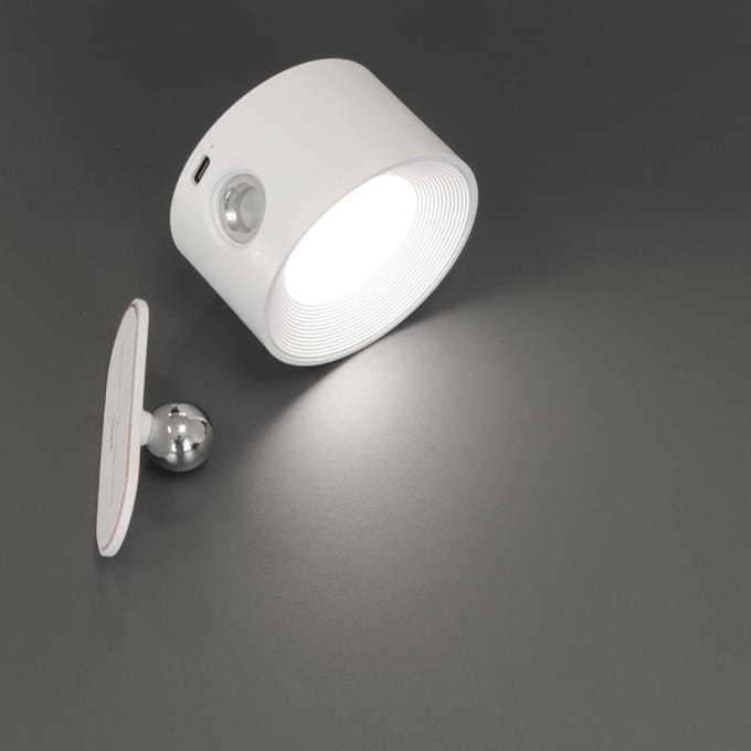 FH Lighting LED wandlamp Magnetics, wit, CCT, met magneet