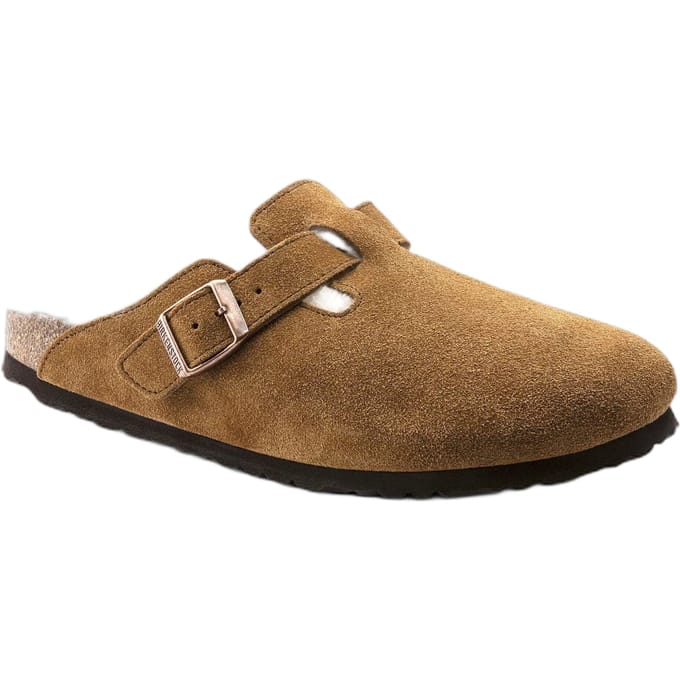 ♪ Birkenstock boston harling suede leder - nerts