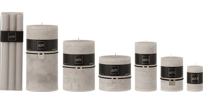 J-Line tafelkaars - lichtgrijs - 9U - doos van 6