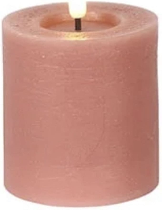 Countryfield LED Stompkaars rustiek 8 cm - Roze