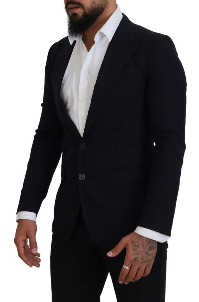 Klassiek Fit Twee-Knoop Blazer M navy