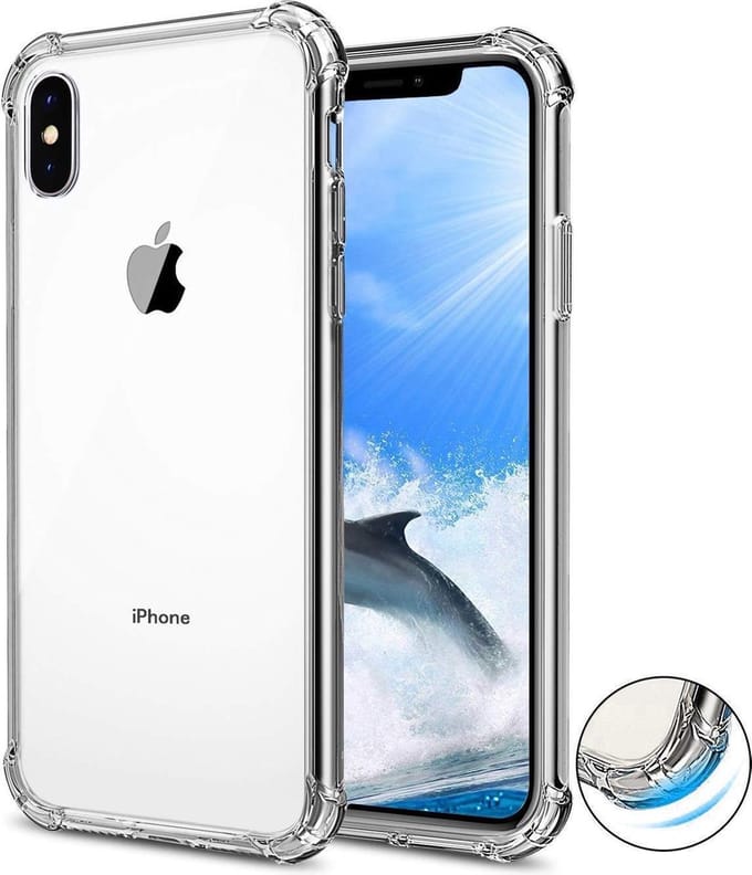 DrPhone iOS Smartphone XS MAX (6.5 Inch) TPU Hoesje - Siliconen Shock Bumper Case