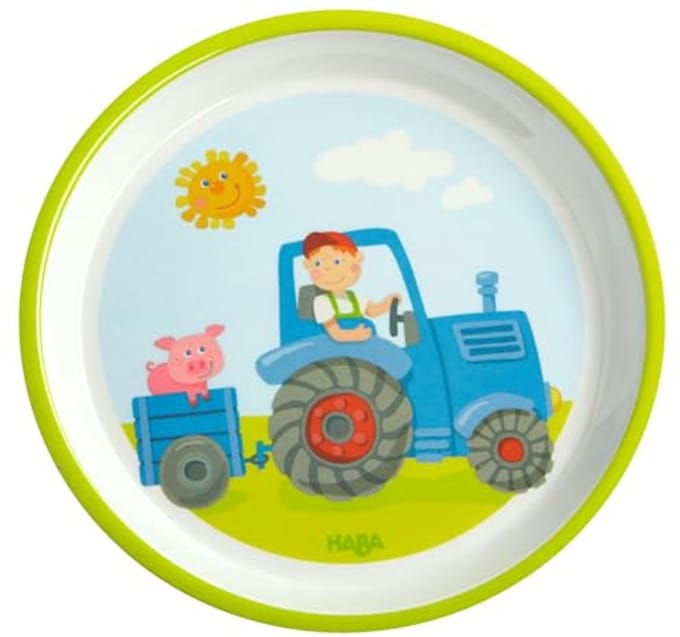Bord met tractor ontwerp - veelkleurig melamine
