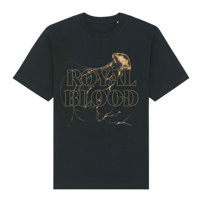 T-shirt unisexe adulte Royal Blood Logo Entrelacé L noir