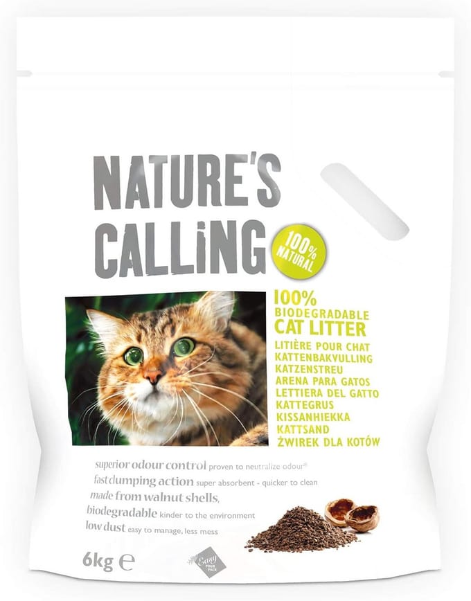 Biologisch afbreekbare Kattenbakvulling Klontjes (2x6kg)