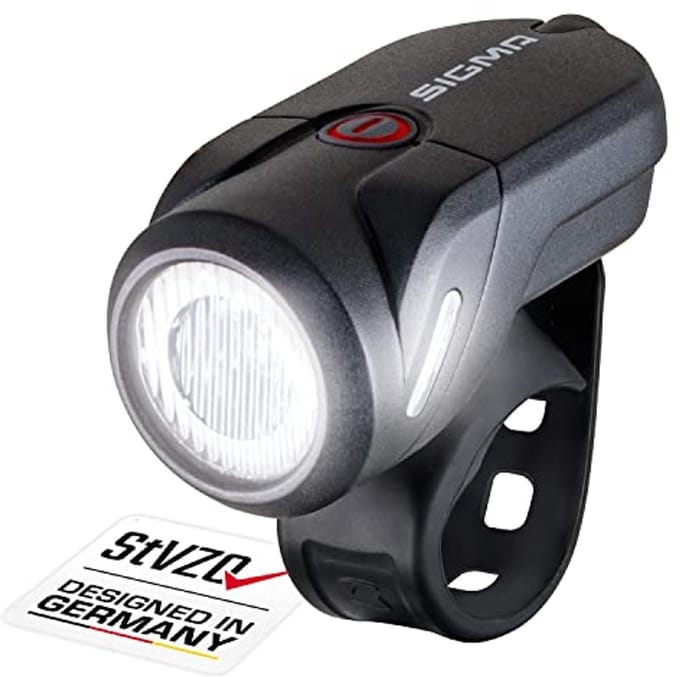 Led-fietslamp 35 lux - StVZO-goedgekeurd, Batterij-aangedreven Voorlicht