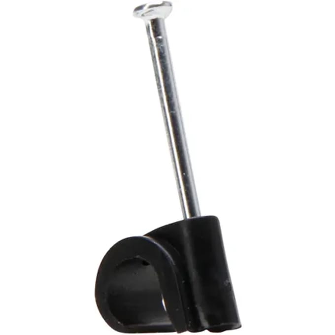 Spijkerclip 7-11mm Zwart 100 Stuks
