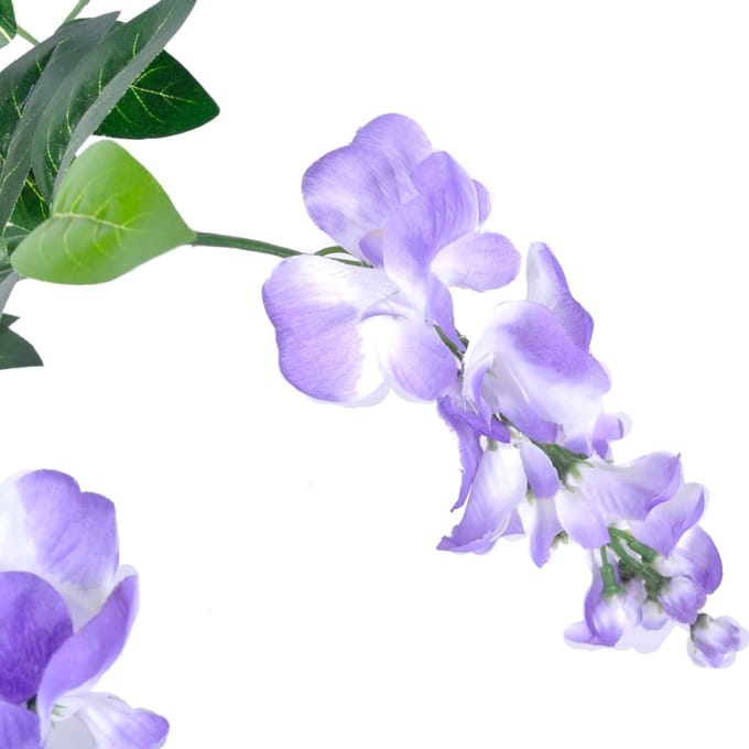 vidaXL - Kunstplant - blauwe - regen - met - pot - 120 - cm