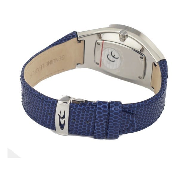 Horloge CHRONOTECH CT7932AM-83. Kwarts, Kleur blauw. Man. beige