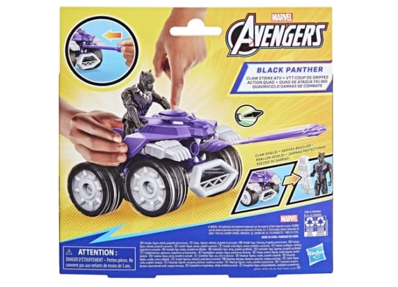 Hasbro Marvel Avengers Black Panther Claw Strike ATV 10cm Actiefiguren en superhelden
