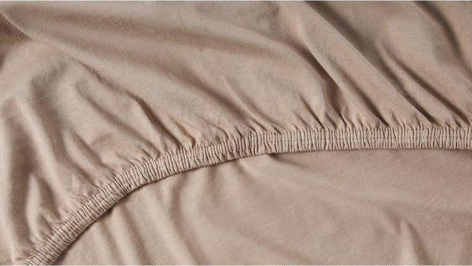 Cinderella topper jersey 140 x 200/210 (30) taupe (tot 15cm)