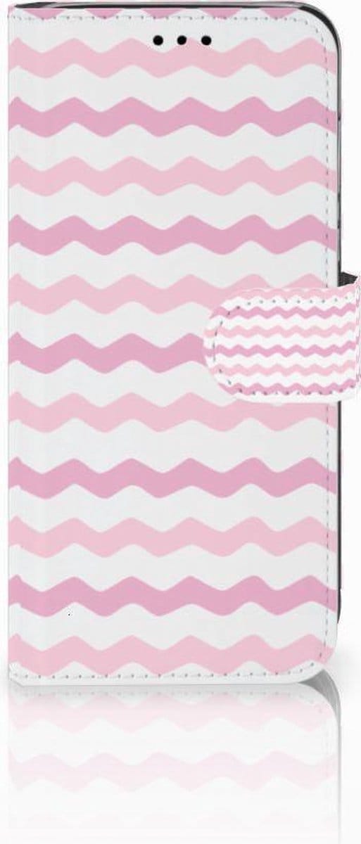 Huawei P20 Lite Telefoon Hoesje Waves Roze