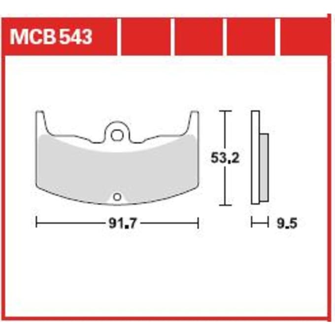 Remblokset, schijfrem TRW MCB543