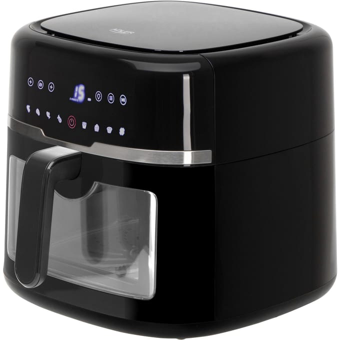 Olievrije friteuse Luchtfriteuse Olievrije friteuse 8L 80-200 ° C timer 2500W 9 programma's weergave
