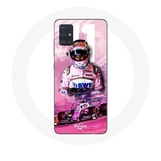 Samsung Galaxy A51 Case Formule 1 Sergio Pérez F1 Driver Roze roze