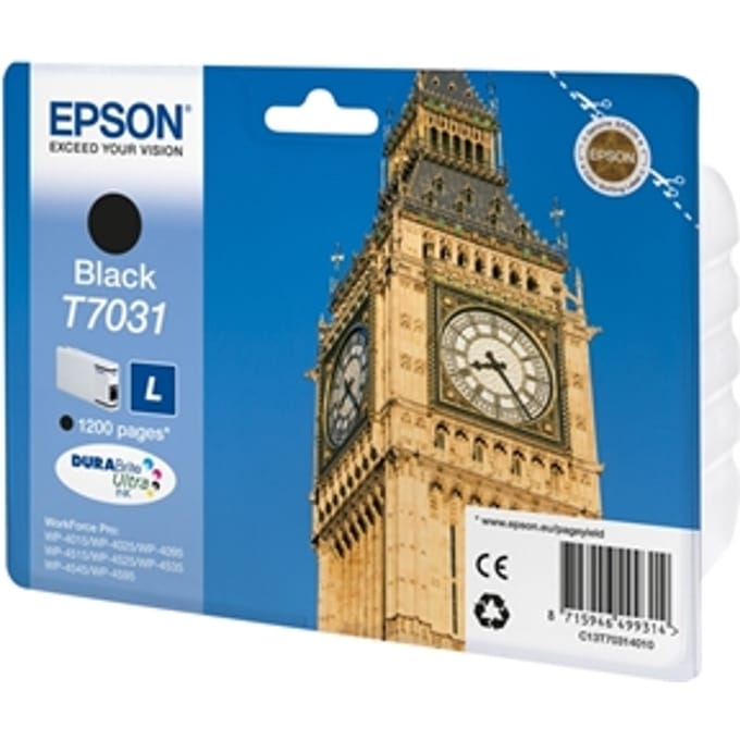 Epson T7031 inktcartridge zwart (origineel)