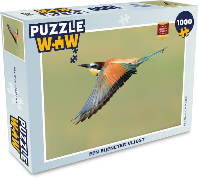 Puzzel Een Bijeneter vliegt - Legpuzzel - Puzzel 1000 stukjes volwassenen