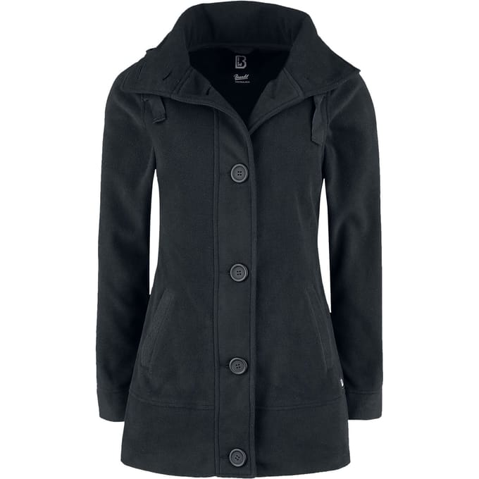Brandit Tussenseizoensjas - Square Fleece - S tot 4XL - voor Vrouwen - zwart