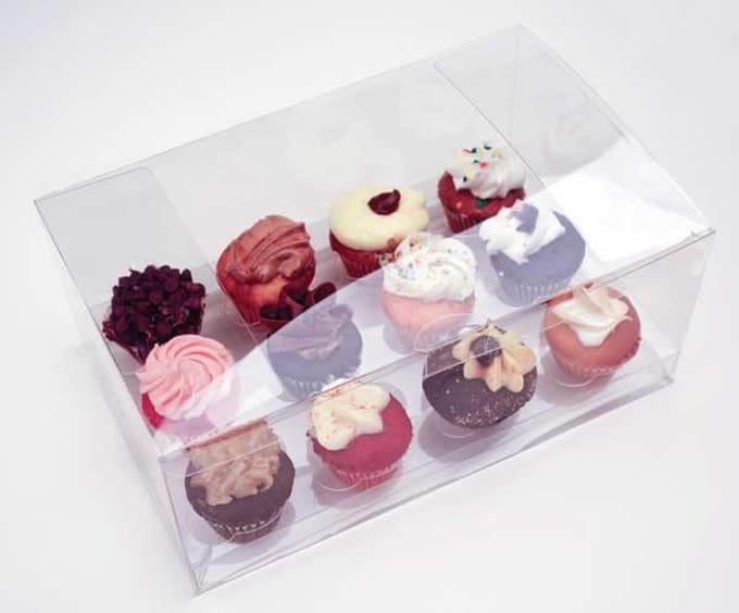 Cupcake Dozen voor 12 mini cupcakes of muffins 24.1x15.2x7.6cm (100 Stuks)