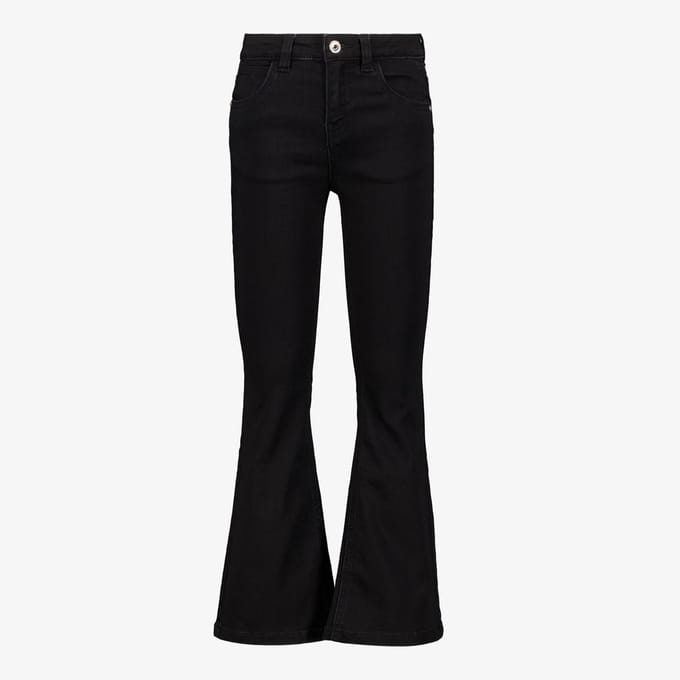 Twoday meisjes flared jeans medium zwart - Maat 98