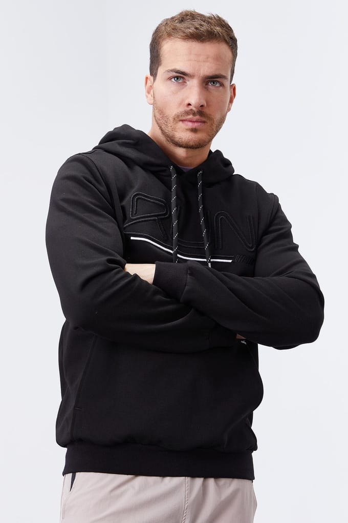 Heren Logo Bedrukte Hooded Sweatshirt