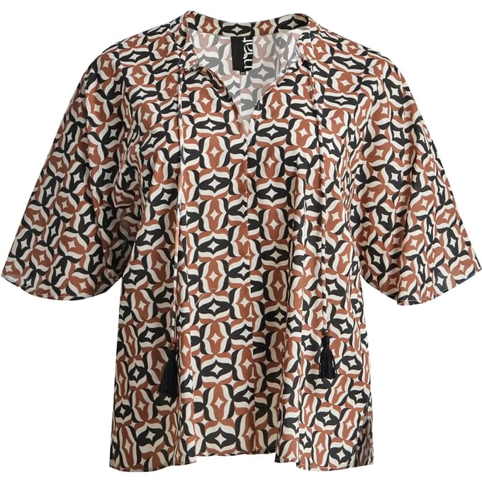 Vrouwenblouse Mat Fashion Geometric