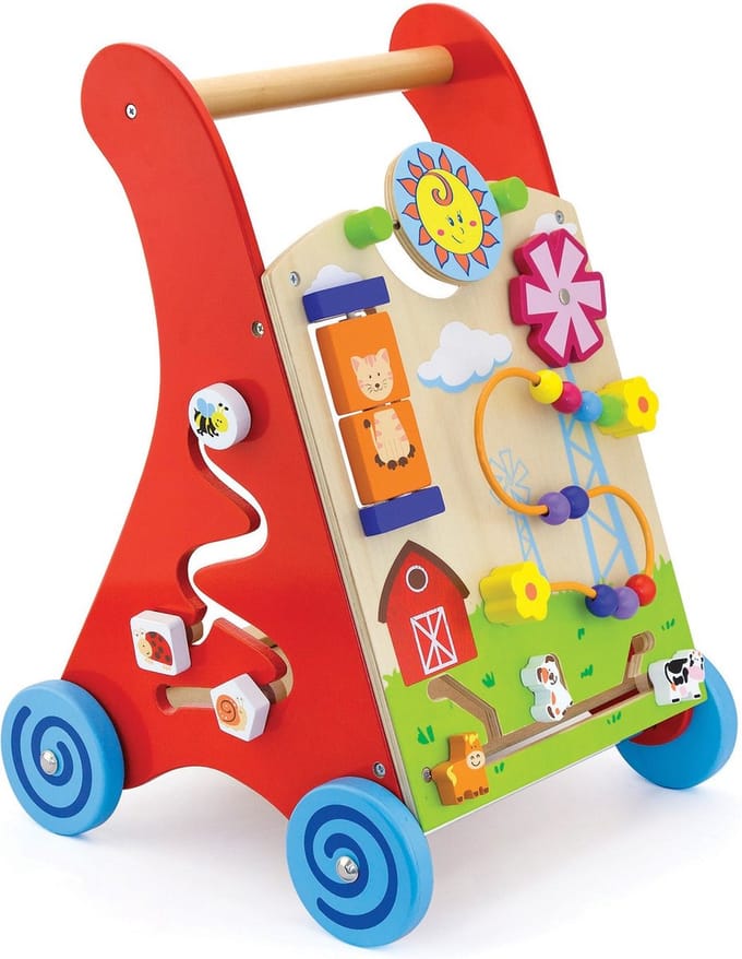 Activiteiten Duw- Loopwagen - Rood