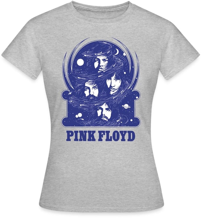 Pink Floyd Logo En Band T-Shirt Dames