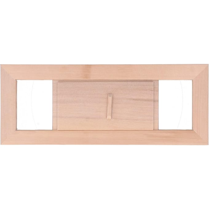 Sauna ventilatierooster van hout, verstelbaar, accessoire voor stoomruimte beige