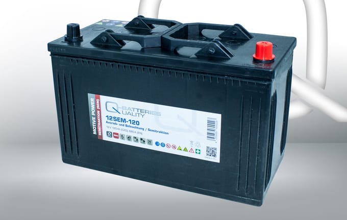 Q-Batteries 12SEM-120 SEM 12V 120Ah Zuur