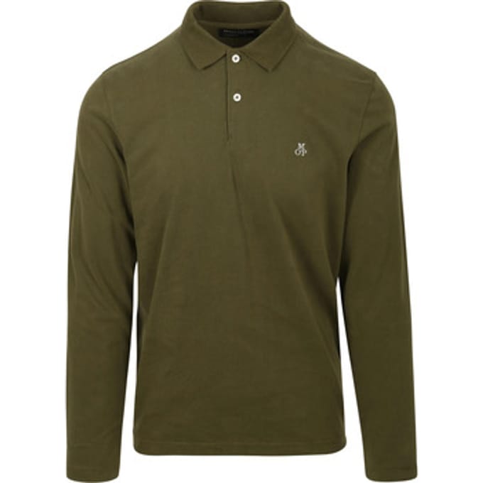 T-shirt Marc O'Polo Poloshirt Lange Mouwen Groen