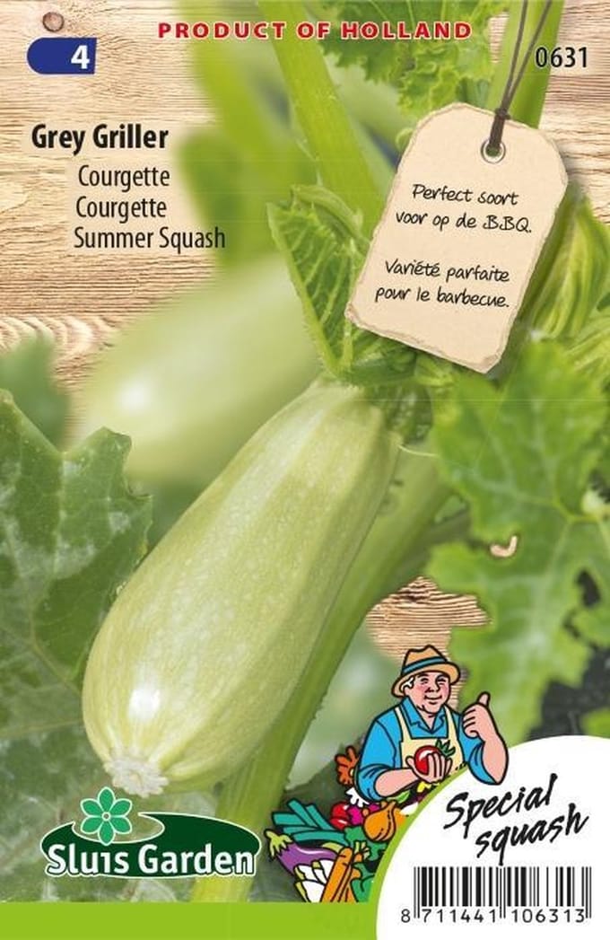 Sluis Garden - Courgette, Grey Griller F1