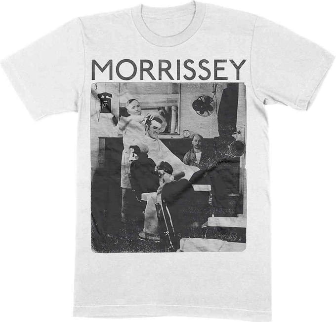 Morrissey - Barber Shop Heren Tshirt - L - Wit