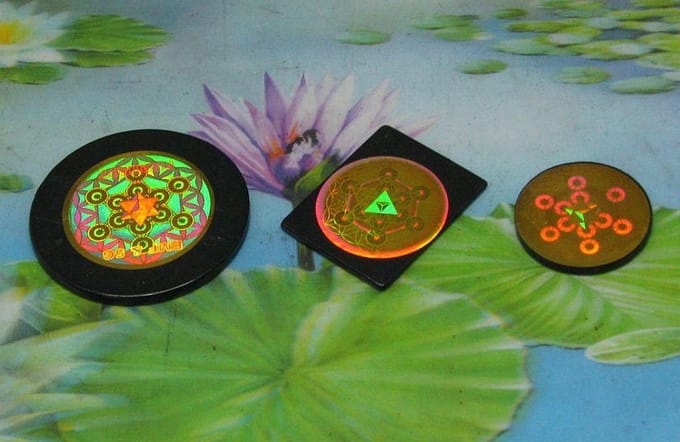 Shungiet GSM antismog plaatjes met hologram (set van 3)