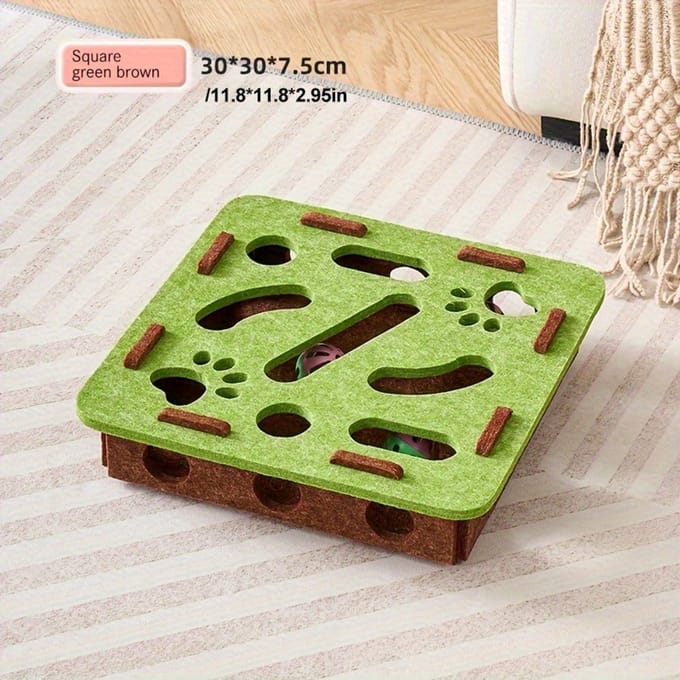 Livé® Interactief Kattenspeelgoed – Doolhofbox met Krabplank