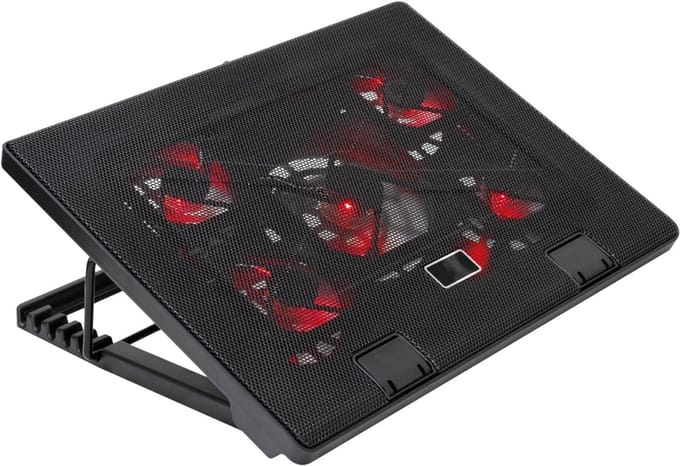 QORA® Laptop Cooler - Zwart - ‎28cm x 4cm x 38cm