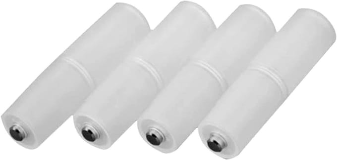 Batterijhouder Adapter - Batterij Converter - Elektronica Gebruik - Compact en Draagbaar - 4 stuks - Doorschijnend