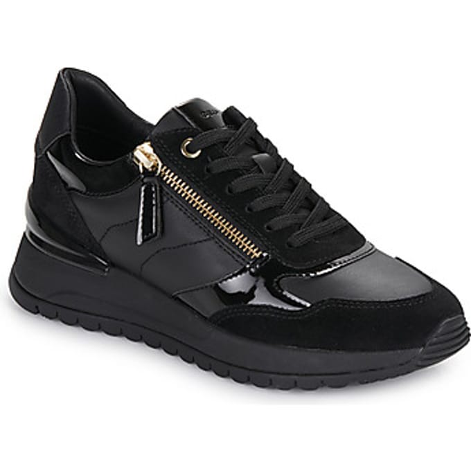 GEOX DESYA DAMES Sneakers - ZWART - Maat 36