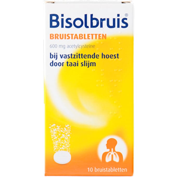 Bisolvon Bisolbruis - 1 x 10 bruistabletten