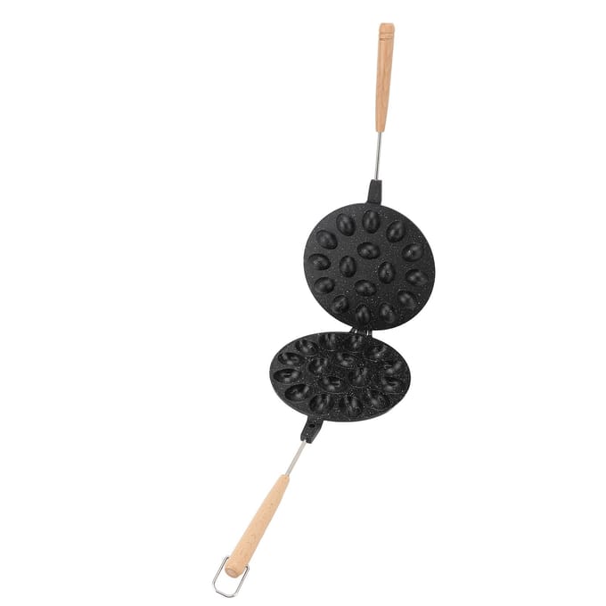 Koekjesvorm 16 Gaten Anti-aanbak Ovale Vorm Koekjesvorm Maker voor Thuis Bakkerij Stijl 1 black