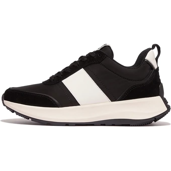 F-Mode Flow Sneaker - Nylon & Suede Mix -Maat 40 - Zwart