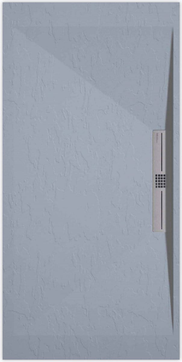 Sanifun douchebak Stone Side Gray Slate 1000 x 900 S