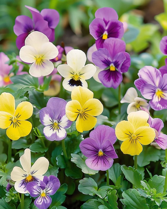 Hoornviooltje Zaden Bambini Gemengd Viola Cornuta Tweejarig