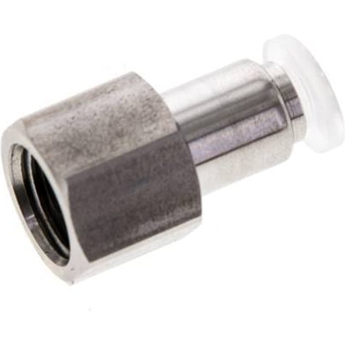 4mm x G1/8'' RVS/PA Insteekfitting Binnendraad EPDM/PTFE