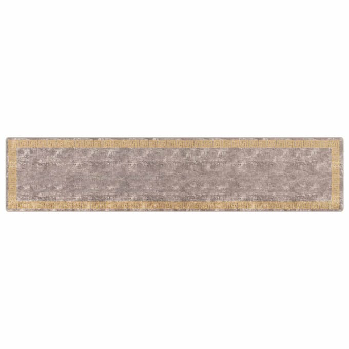 vidaXL - Tapijt - Runner - MARSA - Grijs - 100 - x - 450 - cm - Polyester - en - PVC