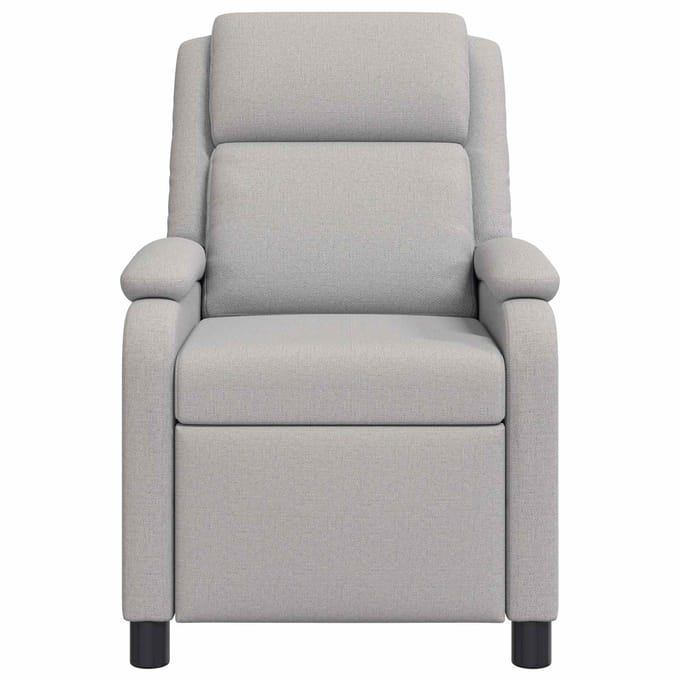 vidaXL Relaxfauteuil Wolkengrijs Stof