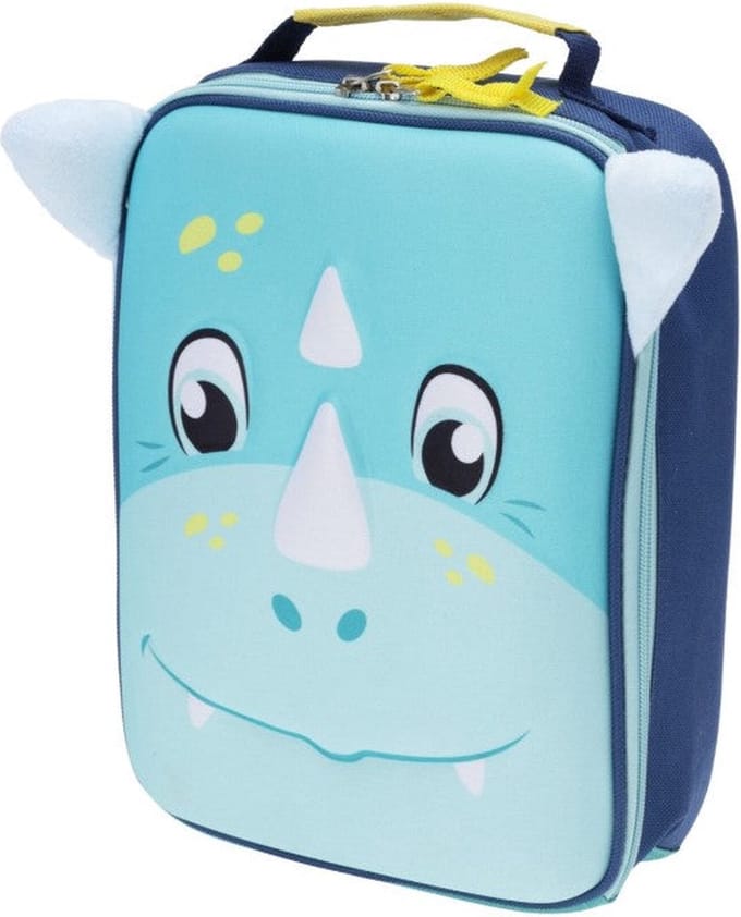Home & Styling Koeltas dinosaurus 20x7x26cm - Blauw