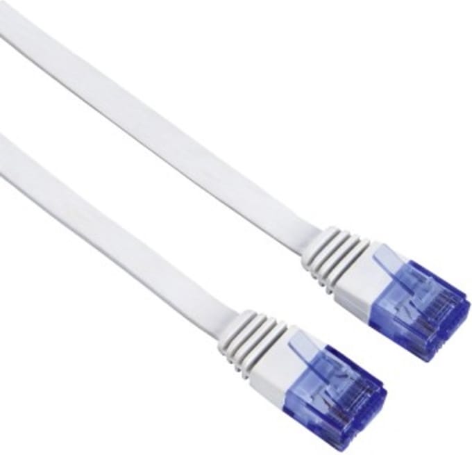 HAMA CLASSIC LINE CAT-6 NETWERKKABEL, UTP, PLAT, WIT, 5,00 M