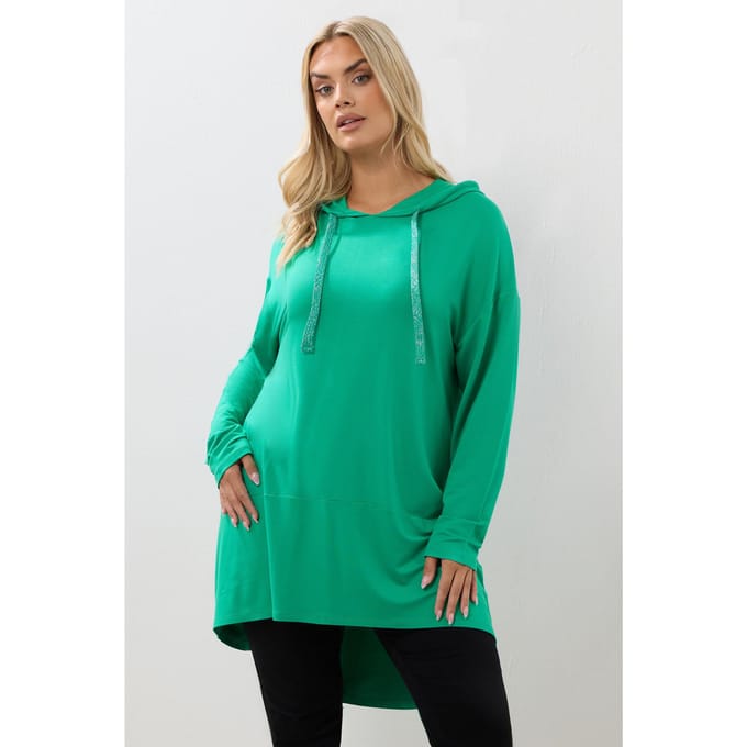 Yours Groene Lange Hoodie Size 54-56