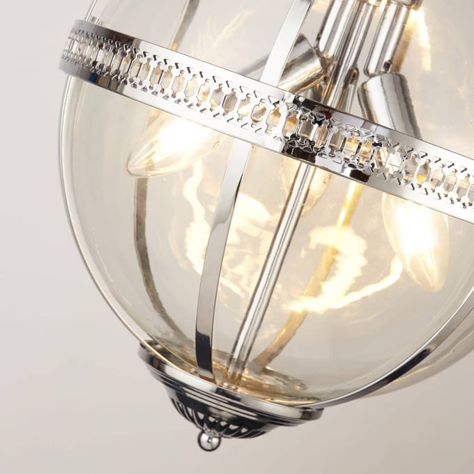 Searchlight Coronet hanglamp, chroom